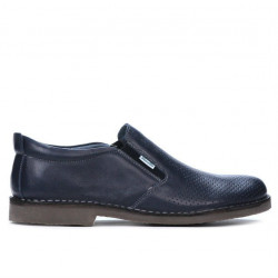 Pantofi casual barbati 7200p indigo perforat