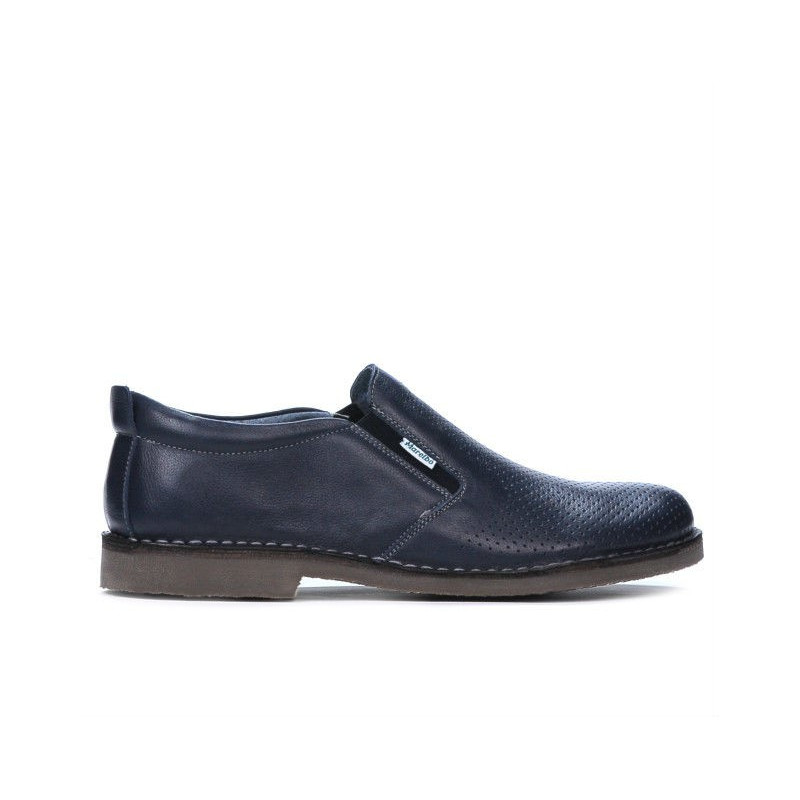 Pantofi casual barbati 7200p indigo perforat
