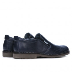 Pantofi casual barbati 7200p indigo perforat