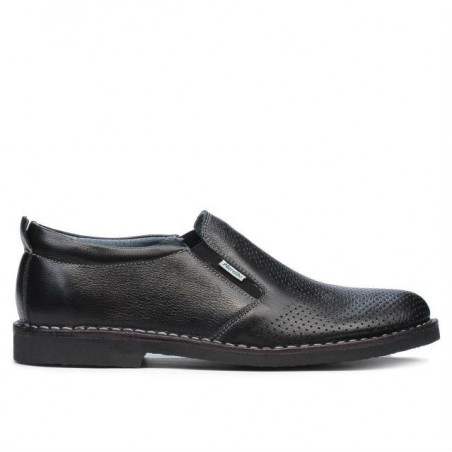 Pantofi casual barbati (marimi mari) 7200mp negru perforat