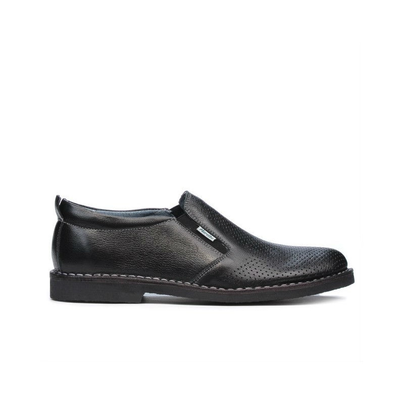 Pantofi casual barbati (marimi mari) 7200mp negru perforat