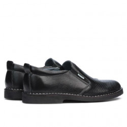 Pantofi casual barbati (marimi mari) 7200mp negru perforat