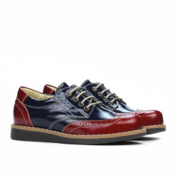 Pantofi copii 154 lac visiniu combinat