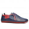 Mocasini barbati 865 indigo+rosu