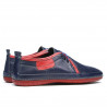 Mocasini barbati 865 indigo+rosu