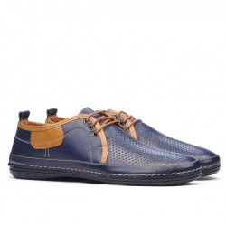 Mocasini barbati 865 indigo+maro