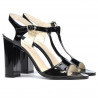 Sandale dama 1258 lac negru