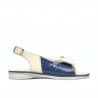 Sandale copii mici 58c lac indigo+bej