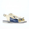 Sandale copii mici 58c lac indigo+bej