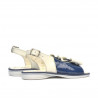Sandale copii mici 58c lac indigo+bej