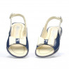 Sandale copii mici 58c lac indigo+bej