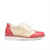 Pantofi copii mici 60c lac roz+bej