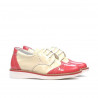 Pantofi copii mici 60c lac roz+bej