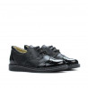 Pantofi copii mici 60c lac negru combinat