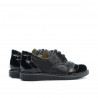 Pantofi copii mici 60c lac negru combinat