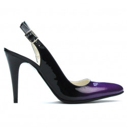 Sandale dama 1249 lac mov+negru