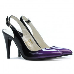Sandale dama 1249 lac mov+negru