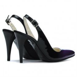 Sandale dama 1249 lac mov+negru