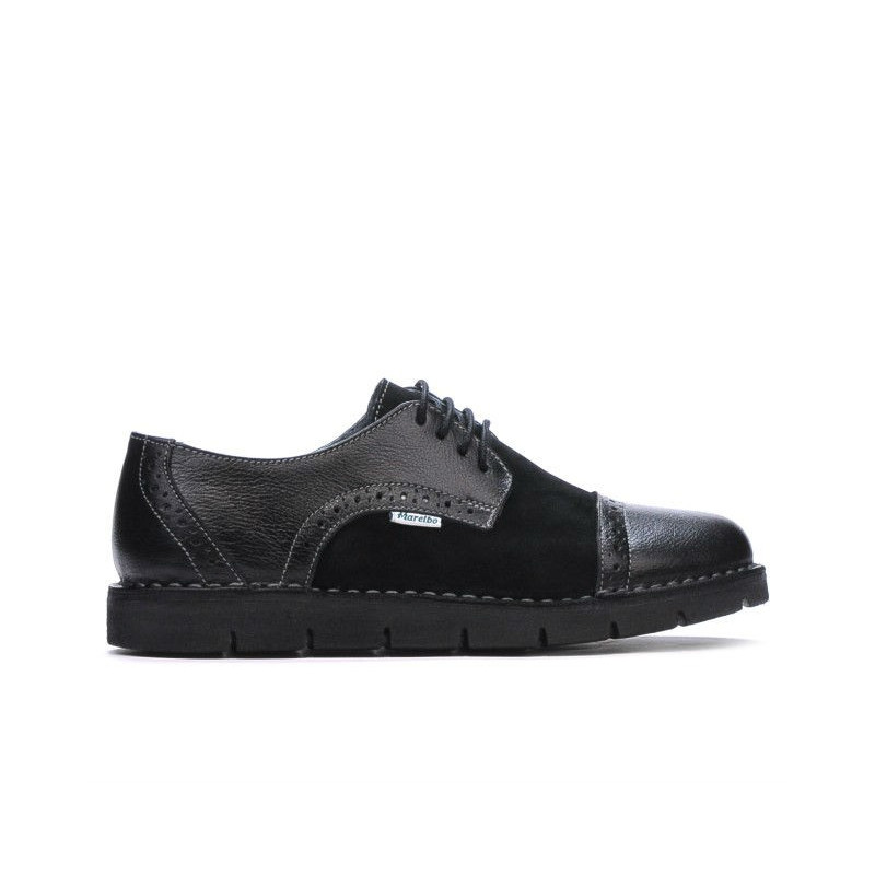 Pantofi casual dama 7001-1 negru combinat