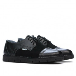 Pantofi casual dama 7001-1 negru combinat