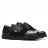 Pantofi casual dama 7001-1 negru combinat