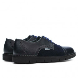 Pantofi casual dama 7001-1 indigo combinat