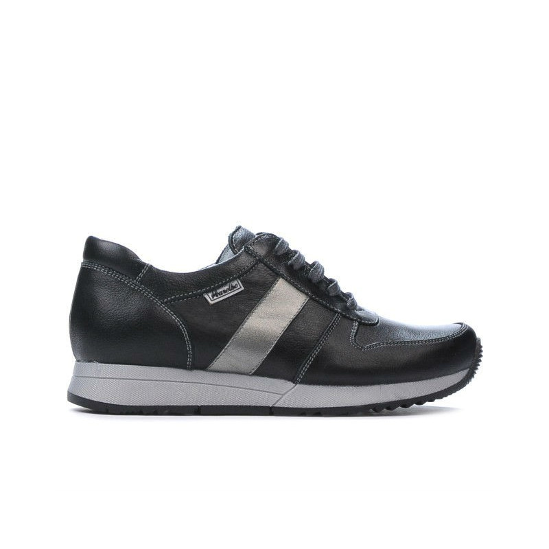 Pantofi sport dama 679 negru+argintiu