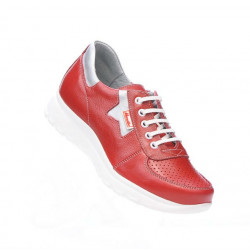 Pantofi sport dama 680 rosu combinat