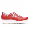 Pantofi sport dama 680 rosu combinat