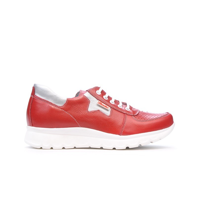 Pantofi sport dama 680 rosu combinat