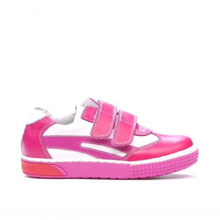 Pantofi copii mici 16-1c roz+alb