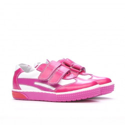 Pantofi copii mici 16-1c roz+alb