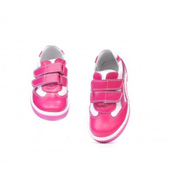 Pantofi copii mici 16-1c roz+alb