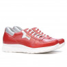Pantofi sport dama 680 rosu combinat