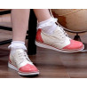 Pantofi copii mici 60c lac roz+bej