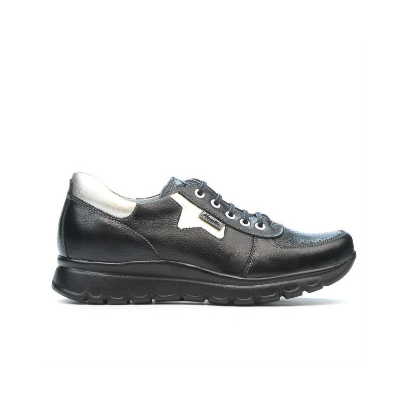 Pantofi sport dama 680 negru combinat