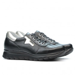 Pantofi sport dama 680 negru combinat