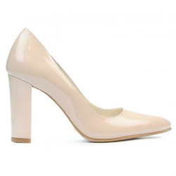 Pantofi eleganti dama 1261 lac bej sidef