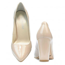Pantofi eleganti dama 1261 lac bej sidef