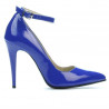 Pantofi eleganti dama 1247 lac albastru