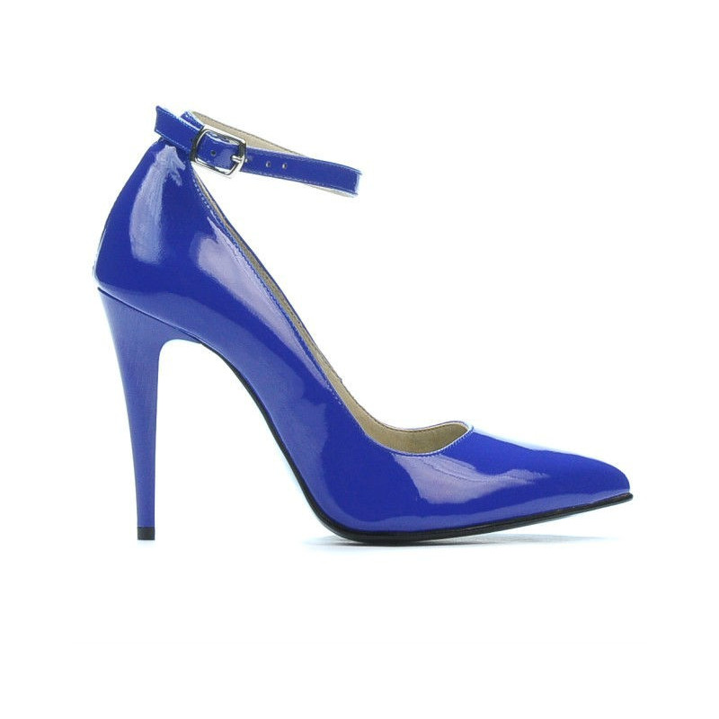 Pantofi eleganti dama 1247 lac albastru