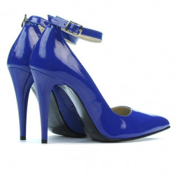 Pantofi eleganti dama 1247 lac albastru