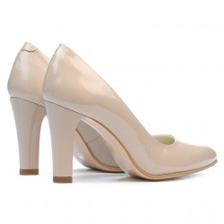 Pantofi eleganti dama 1243 lac bej sidef
