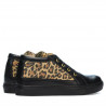 Ghete dama 3290 negru+tigris