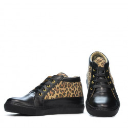 Ghete dama 3290 negru+tigris
