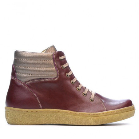 Ghete dama 3310 bordo combinat