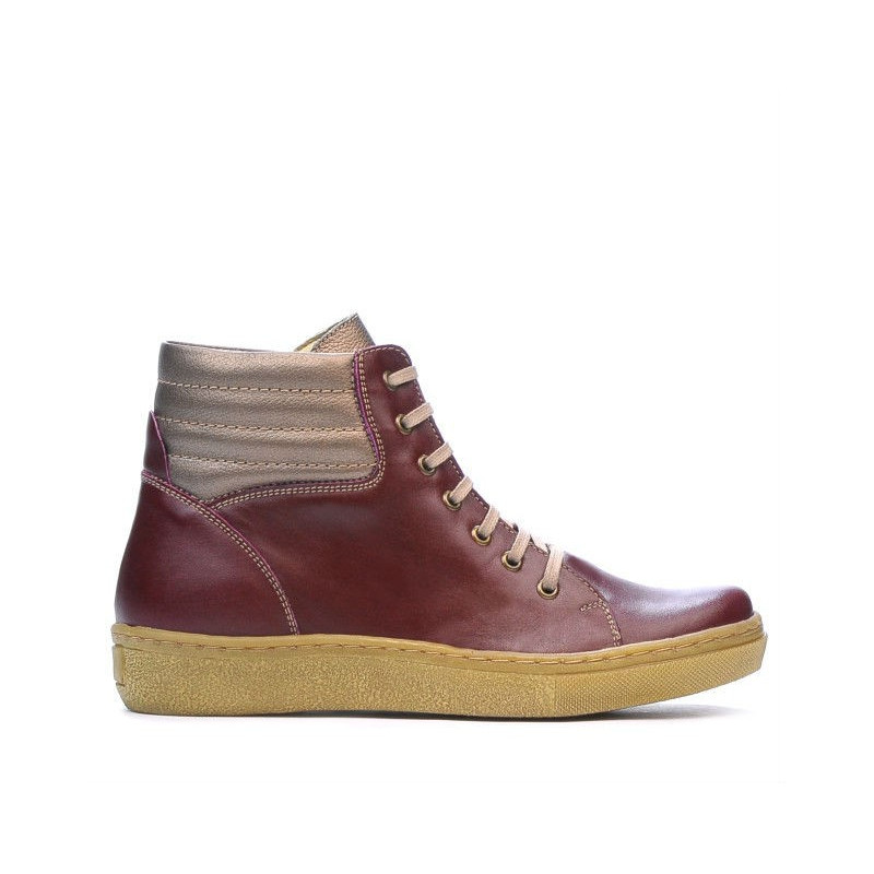 Ghete dama 3310 bordo combinat