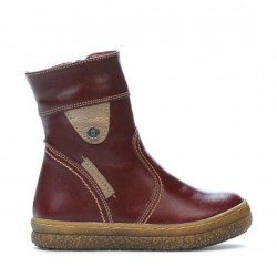 Ghete copii mici 34c bordo+aramiu