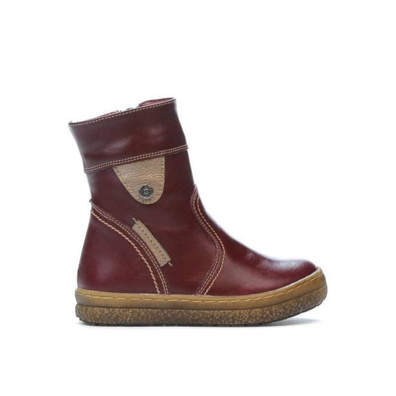 Ghete copii mici 34c bordo+aramiu