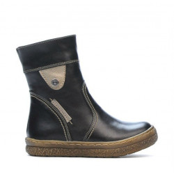 Ghete copii mici 34c negru+aramiu
